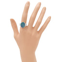 ノンブランド NON BRAND ブラックオパール ダイヤリング プラチナシルバー Pt900 ブラックオパール ダイヤモンド リング 指輪 12号