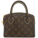 ルイヴィトン LOUIS VUITTON ロックイット BB M40599 モノグラム シャイニーモノグラムキャンバス ハンドバッグ ゴールド金具 茶