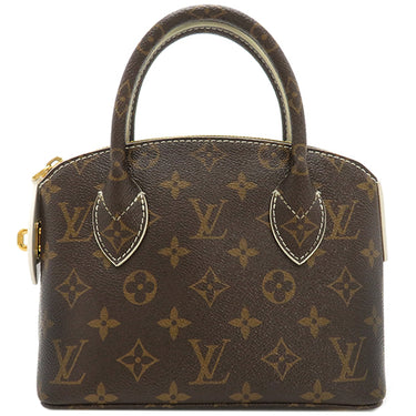ルイヴィトン LOUIS VUITTON ロックイット BB M40599 モノグラム シャイニーモノグラムキャンバス ハンドバッグ ゴールド金具 茶