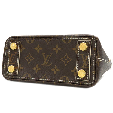 ルイヴィトン LOUIS VUITTON ロックイット BB M40599 モノグラム シャイニーモノグラムキャンバス ハンドバッグ ゴールド金具 茶