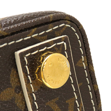 ルイヴィトン LOUIS VUITTON ロックイット BB M40599 モノグラム シャイニーモノグラムキャンバス ハンドバッグ ゴールド金具 茶