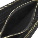 ルイヴィトン LOUIS VUITTON ナノグラム ジッピー ウォレット M82233 ノワール カーフ 長財布 ゴールド金具 ロングウォレット ラウンドファスナー レザー 黒