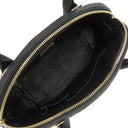 サルヴァトーレ・フェラガモ Salvatore Ferragamo フィアンマ ブラック×ブラウン×ホワイト レザー ハラコ 2WAYバッグ ゴールド金具 黒 茶 白 パッチワーク