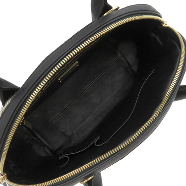 サルヴァトーレ・フェラガモ Salvatore Ferragamo フィアンマ ブラック×ブラウン×ホワイト レザー ハラコ 2WAYバッグ ゴールド金具 黒 茶 白 パッチワーク