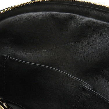 サルヴァトーレ・フェラガモ Salvatore Ferragamo フィアンマ ブラック×ブラウン×ホワイト レザー ハラコ 2WAYバッグ ゴールド金具 黒 茶 白 パッチワーク