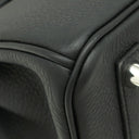 エルメス HERMES バーキン25 ブラック トゴ ハンドバッグ シルバー金具 新品 未使用 黒