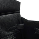 エルメス HERMES バーキン25 ブラック トゴ ハンドバッグ シルバー金具 新品 未使用 黒