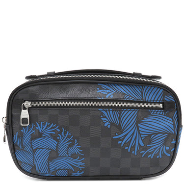 ルイヴィトン LOUIS VUITTON アンブレール N41708 ダミエグラフィット ダミエグラフィットキャンバス ボディバッグ シルバー金具 黒 ショルダー バムバッグ ロープ クリストファーネメス