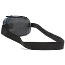 ルイヴィトン LOUIS VUITTON アンブレール N41708 ダミエグラフィット ダミエグラフィットキャンバス ボディバッグ シルバー金具 黒 ショルダー バムバッグ ロープ クリストファーネメス