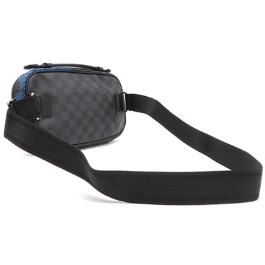 ルイヴィトン LOUIS VUITTON アンブレール N41708 ダミエグラフィット ダミエグラフィットキャンバス ボディバッグ シルバー金具 黒 ショルダー バムバッグ ロープ クリストファーネメス