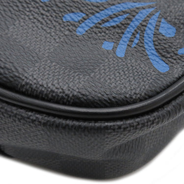 ルイヴィトン LOUIS VUITTON アンブレール N41708 ダミエグラフィット ダミエグラフィットキャンバス ボディバッグ シルバー金具 黒 ショルダー バムバッグ ロープ クリストファーネメス