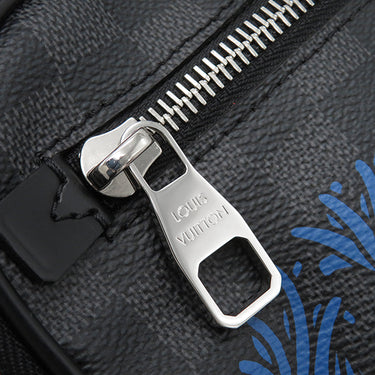 ルイヴィトン LOUIS VUITTON アンブレール N41708 ダミエグラフィット ダミエグラフィットキャンバス ボディバッグ シルバー金具 黒 ショルダー バムバッグ ロープ クリストファーネメス