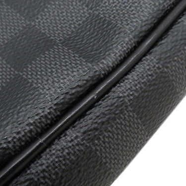 ルイヴィトン LOUIS VUITTON アンブレール N41708 ダミエグラフィット ダミエグラフィットキャンバス ボディバッグ シルバー金具 黒 ショルダー バムバッグ ロープ クリストファーネメス