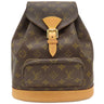 ルイヴィトン LOUIS VUITTON モンスリ MM M51136 モノグラム モノグラムキャンバス リュック・デイパック ゴールド金具 茶 バッグパック