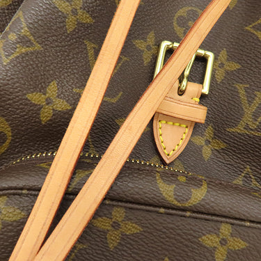 ルイヴィトン LOUIS VUITTON モンスリ MM M51136 モノグラム モノグラムキャンバス リュック・デイパック ゴールド金具 茶 バッグパック
