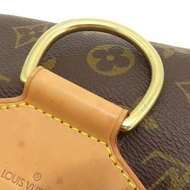 ルイヴィトン LOUIS VUITTON モンスリ MM M51136 モノグラム モノグラムキャンバス リュック・デイパック ゴールド金具 茶 バッグパック