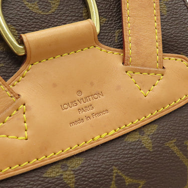 ルイヴィトン LOUIS VUITTON モンスリ MM M51136 モノグラム モノグラムキャンバス リュック・デイパック ゴールド金具 茶 バッグパック