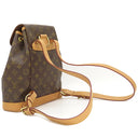 ルイヴィトン LOUIS VUITTON モンスリ MM M51136 モノグラム モノグラムキャンバス リュック・デイパック ゴールド金具 茶 バッグパック