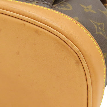 ルイヴィトン LOUIS VUITTON モンスリ MM M51136 モノグラム モノグラムキャンバス リュック・デイパック ゴールド金具 茶 バッグパック