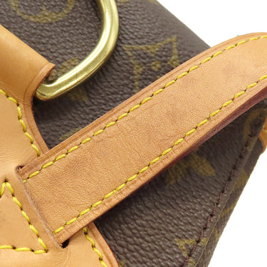 ルイヴィトン LOUIS VUITTON モンスリ MM M51136 モノグラム モノグラムキャンバス リュック・デイパック ゴールド金具 茶 バッグパック