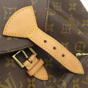 ルイヴィトン LOUIS VUITTON モンスリ MM M51136 モノグラム モノグラムキャンバス リュック・デイパック ゴールド金具 茶 バッグパック