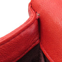 シャネル CHANEL ボーイシャネル A67086 レッド カーフスキン ショルダーバッグ シルバー金具 スタッズ 赤 肩掛け ココマーク