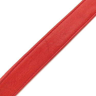 シャネル CHANEL ボーイシャネル A67086 レッド カーフスキン ショルダーバッグ シルバー金具 スタッズ 赤 肩掛け ココマーク