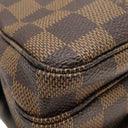 ルイヴィトン LOUIS VUITTON ナヴィグリオ N45255 ダミエエベヌ ダミエキャンバス ショルダーバッグ ゴールド金具 茶 斜め掛け 肩掛け