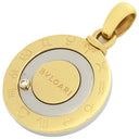 ブルガリ BVLGARI ホロスコープ 1Pダイヤ イエローゴールド×ステンレスシルバー K18YG ステンレス ダイヤモンド ペンダントトップ 回転式 星座