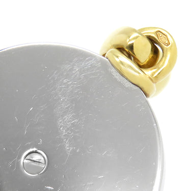 ブルガリ BVLGARI ホロスコープ 1Pダイヤ イエローゴールド×ステンレスシルバー K18YG ステンレス ダイヤモンド ペンダントトップ 回転式 星座