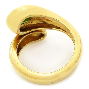 ブシュロン BOUCHERON グリーン トルマリンリング イエローゴールド K18YG グリーン トルマリン リング 指輪 750AU 13号