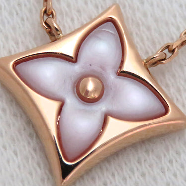 ルイヴィトン LOUIS VUITTON スターブロッサム BB Q03099 ピンクゴールド K18PG ピンクサファイヤ マザーオブパール ネックレス AU750 ローズゴールド LIMITED EDITION