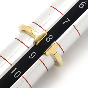 ティファニー Tiffany & Co Tワイヤー イエローゴールド K18YG リング 指輪 Au750 18K 18金 8.5号