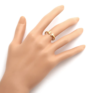 ティファニー Tiffany & Co Tワイヤー イエローゴールド K18YG リング 指輪 Au750 18K 18金 8.5号