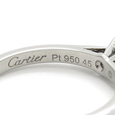 カルティエ Cartier ソリテール N4222245 プラチナシルバー Pt950 ダイヤモンド #45(JP5) リング 指輪 1粒 1石 5号