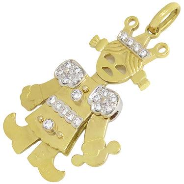 ポメラート Pomellato クイーン ダイヤモンド イエローゴールド×ホワイトゴールド K18YG K18WG ダイヤモンド ペンダントトップ ペンダントトップ ラージ