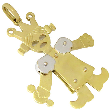 ポメラート Pomellato クイーン ダイヤモンド イエローゴールド×ホワイトゴールド K18YG K18WG ダイヤモンド ペンダントトップ ペンダントトップ ラージ