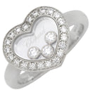 ショパール CHOPARD ハッピーダイヤモンド アイコン 82A611 ホワイトゴールド K18WG ダイヤモンド リング 指輪 Au750 18K ムービングダイヤ 3P ハート 9号