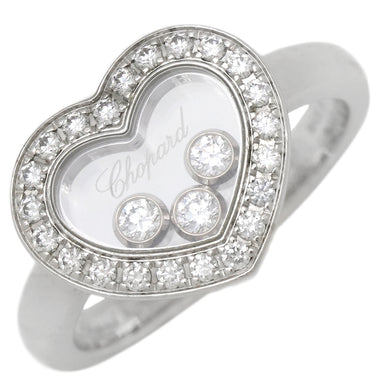 ショパール CHOPARD ハッピーダイヤモンド アイコン 82A611 ホワイトゴールド K18WG ダイヤモンド リング 指輪 Au750 18K ムービングダイヤ 3P ハート 9号