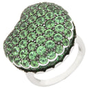 ブシュロン BOUCHERON タンタシオン マカロン JAL00294 ホワイトゴールド K18WG ツァボライト #50(JP10) リング 指輪 18K 750 18金  10号