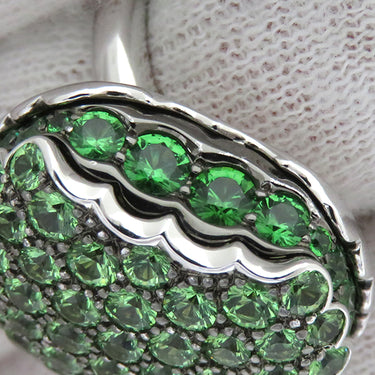 ブシュロン BOUCHERON タンタシオン マカロン JAL00294 ホワイトゴールド K18WG ツァボライト #50(JP10) リング 指輪 18K 750 18金  10号