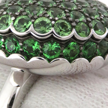 ブシュロン BOUCHERON タンタシオン マカロン JAL00294 ホワイトゴールド K18WG ツァボライト #50(JP10) リング 指輪 18K 750 18金  10号