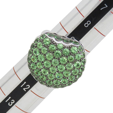 ブシュロン BOUCHERON タンタシオン マカロン JAL00294 ホワイトゴールド K18WG ツァボライト #50(JP10) リング 指輪 18K 750 18金  10号