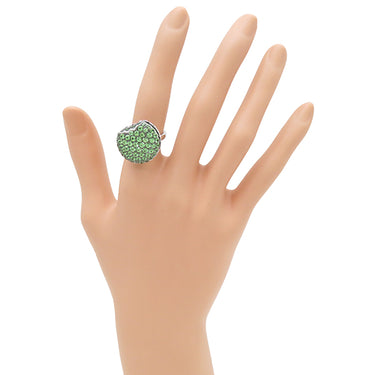 ブシュロン BOUCHERON タンタシオン マカロン JAL00294 ホワイトゴールド K18WG ツァボライト #50(JP10) リング 指輪 18K 750 18金  10号