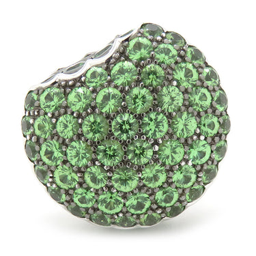 ブシュロン BOUCHERON タンタシオン マカロン JAL00294 ホワイトゴールド K18WG ツァボライト #50(JP10) リング 指輪 18K 750 18金  10号