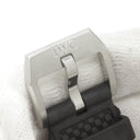 IWC IWC アクアタイマー用 ラバーバンド ブラック ラバー ステンレススチール 腕時計パーツ 純正 替え ベルト ストラップ 純正SS製尾錠付き 22mm ブラック 黒