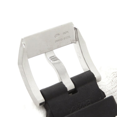 IWC IWC アクアタイマー用 ラバーバンド ブラック ラバー ステンレススチール 腕時計パーツ 純正 替え ベルト ストラップ 純正SS製尾錠付き 22mm ブラック 黒