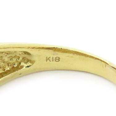 ノンブランド NON BRAND ダイヤリング イエローゴールド K18YG ダイヤモンド リング 指輪 12.5号