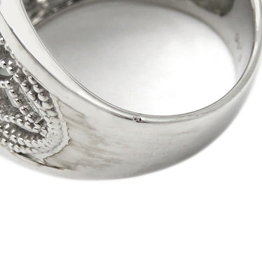 ノンブランド NON BRAND ブラックダイヤリング ホワイトゴールド K18WG ダイヤモンド ブラックダイヤモンド リング 指輪 12号