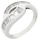 ノンブランド NON BRAND ダイヤリング プラチナシルバー Pt900 ダイヤモンド リング 指輪 14号